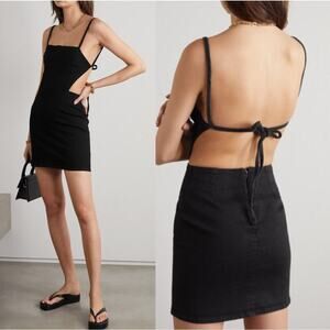 Reformation Black Mini Dress